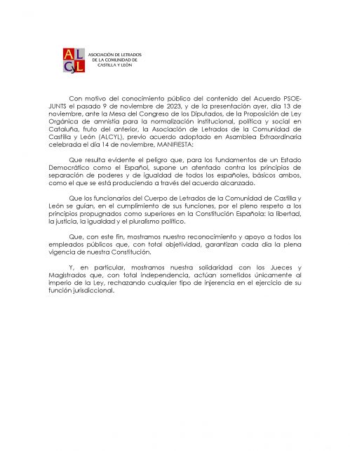 COMUNICADO AMNISTIA ALCYL